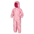 Sweet Lilac - Back - Regatta Childrens-Kids Pobble Llama Waterproof Rain Suit