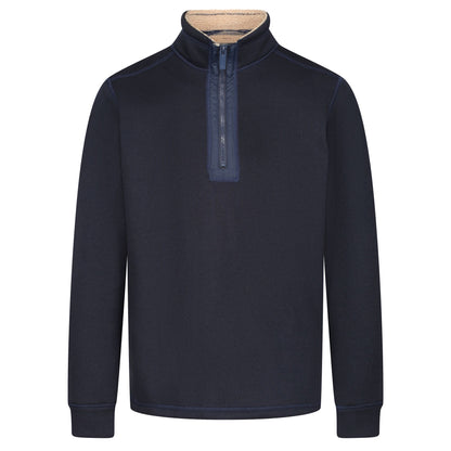 Navy - Front - Regatta Mens Galador Half Zip Fleece Top