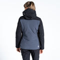 Black-Ebony Grey - Side - Dare 2B Womens-Ladies Equalise Heated Ski Jacket
