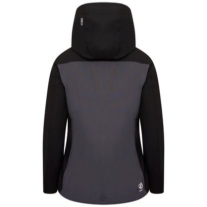 Black-Ebony Grey - Lifestyle - Dare 2B Womens-Ladies Equalise Heated Ski Jacket