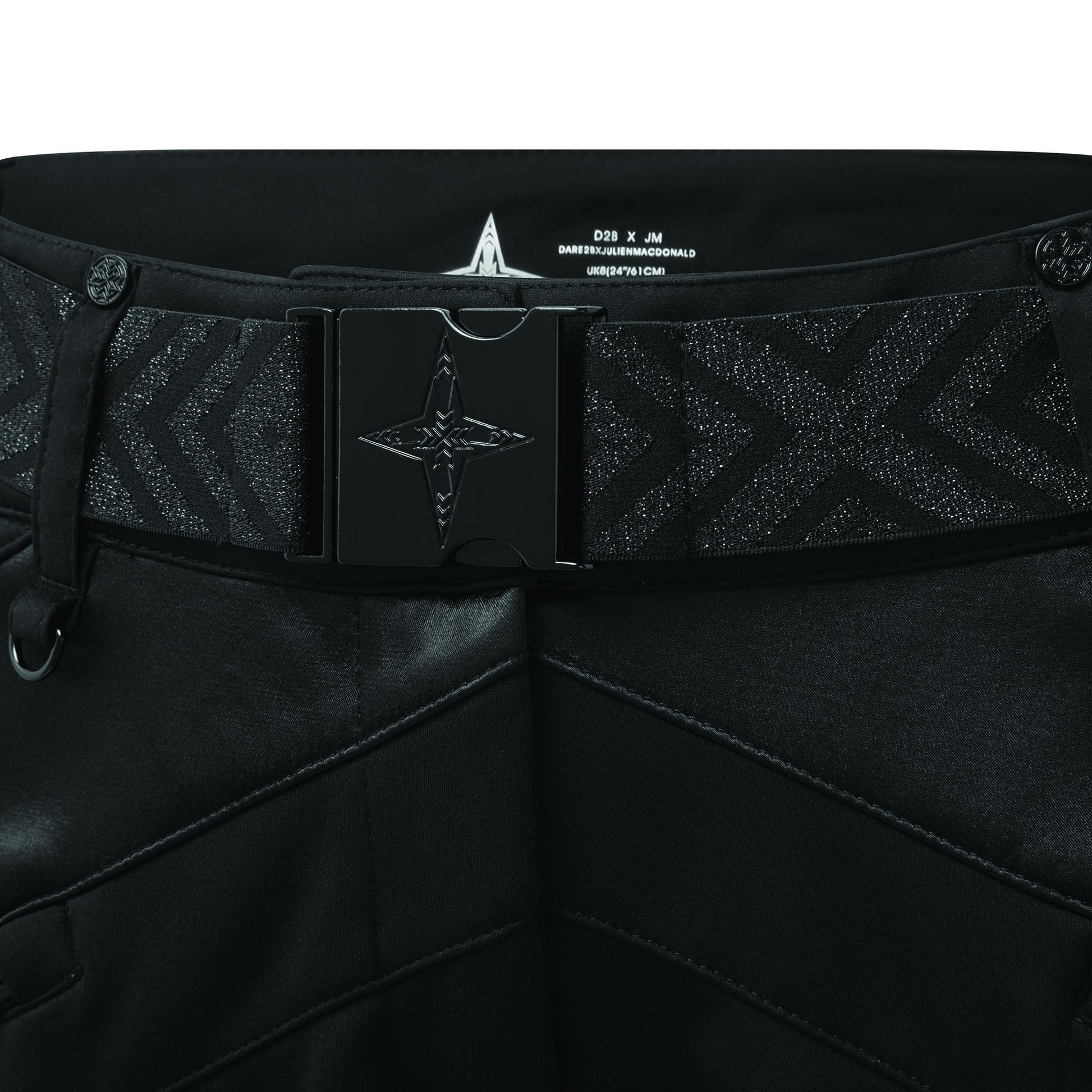 Black - Close up - Dare 2B Womens-Ladies Julien Macdonald Beau Monde Stretch Ski Trousers