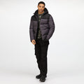 Iron-Black - Side - Regatta Mens Regime Insulated Padded Jacket