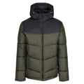 Dark Khaki-Black - Front - Regatta Mens Regime Insulated Padded Jacket