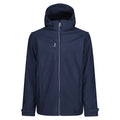 Navy - Front - Regatta Mens Erasmus 4 in 1 Soft Shell Jacket