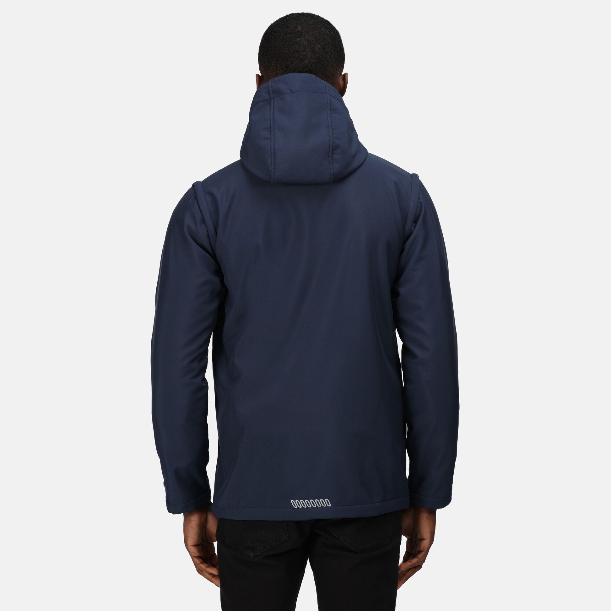 Navy - Side - Regatta Professional Mens 4 in 1 Soft Shell Jacket