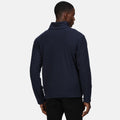 Navy - Close up - Regatta Mens Erasmus 4 in 1 Soft Shell Jacket