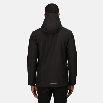 Black - Pack Shot - Regatta Professional Mens 4 in 1 Soft Shell Jacket
