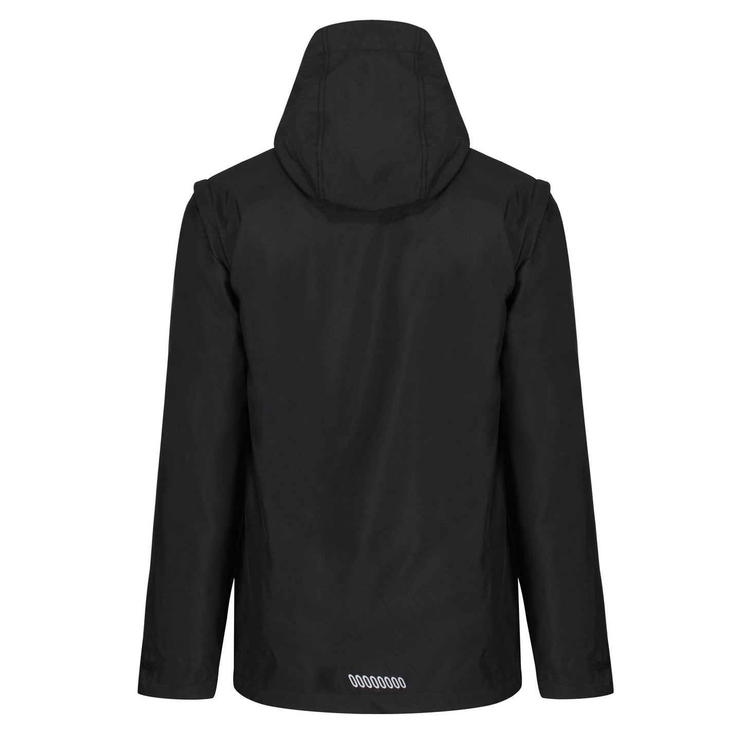 Black - Close up - Regatta Professional Mens 4 in 1 Soft Shell Jacket
