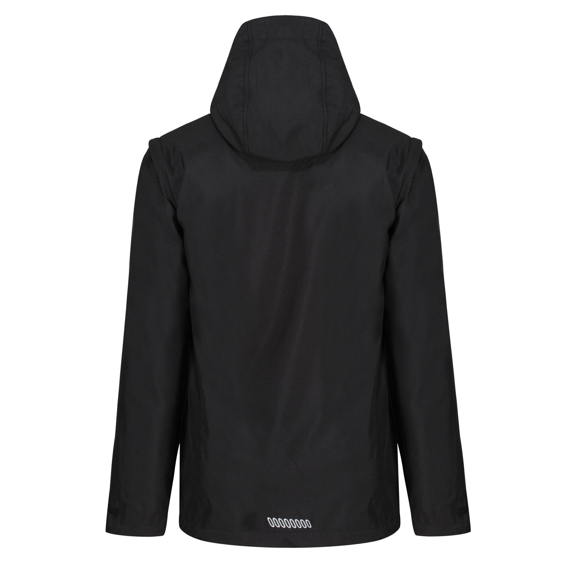 Black - Close up - Regatta Professional Mens 4 in 1 Soft Shell Jacket