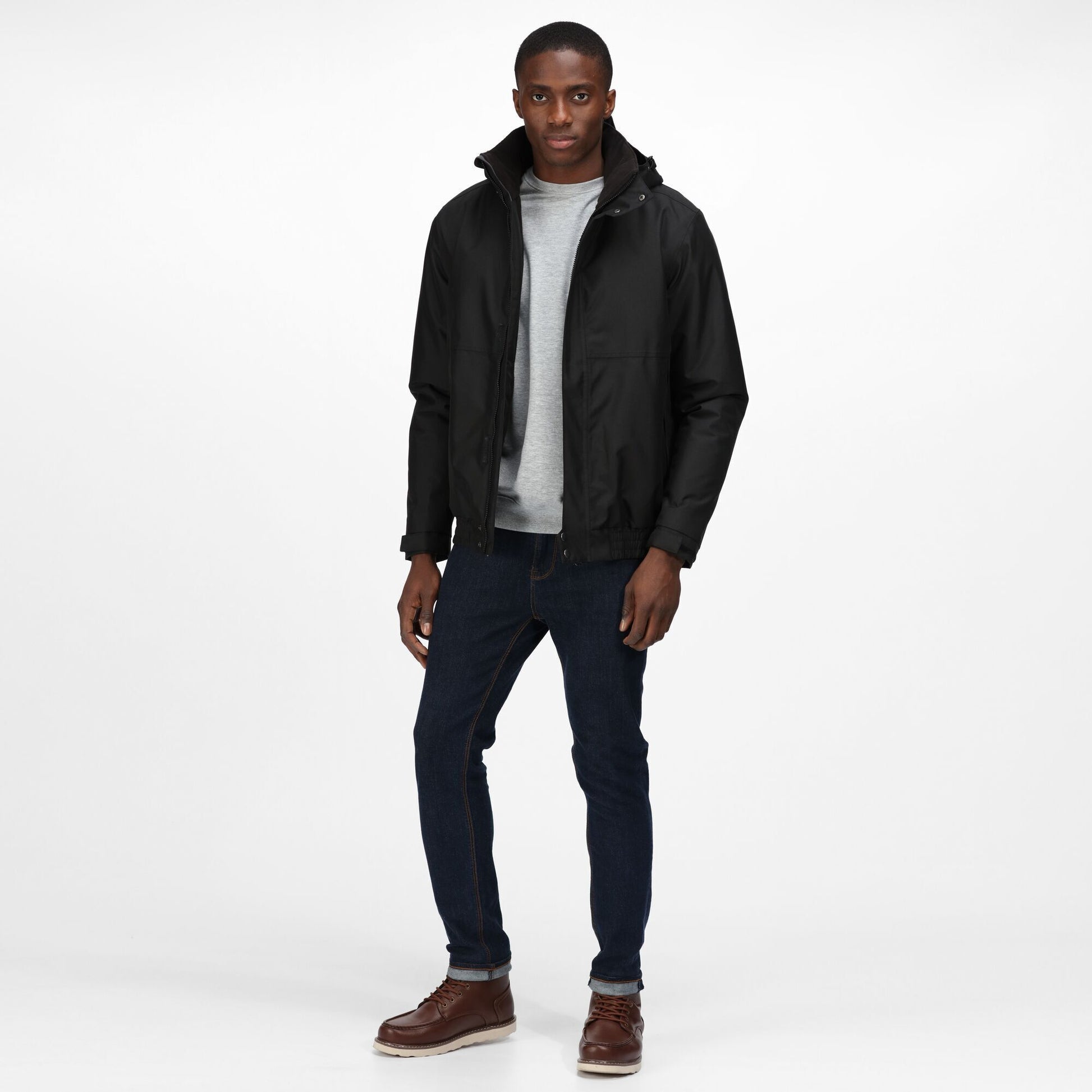 Black - Side - Regatta Professional Mens Waterproof Jacket
