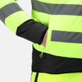 Yellow-Navy - Pack Shot - Regatta Professional Mens Baffled Hi-Vis Thermal Top