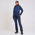 Dark Denim-Nightfall Navy - Side - Dare 2B Womens-Ladies Enclave II Insulated Ski Jacket