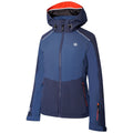 Dark Denim-Nightfall Navy - Close up - Dare 2B Womens-Ladies Enclave II Insulated Ski Jacket