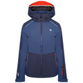 Dark Denim-Nightfall Navy - Front - Dare 2B Womens-Ladies Enclave II Insulated Ski Jacket