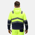 Yellow-Navy - Lifestyle - Regatta Mens Pro Hi-Vis Full Zip Jacket