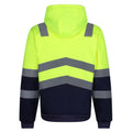 Yellow-Navy - Pack Shot - Regatta Mens Pro Hi-Vis Full Zip Jacket