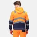 Orange-Navy - Lifestyle - Regatta Mens Pro Hi-Vis Full Zip Jacket