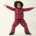 Raspberry Radiance - Back - Regatta Childrens-Kids Wonder Peppa Pig Waterproof Over Trousers