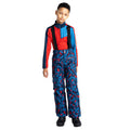 Vallarta Blue - Side - Dare 2B Childrens-Kids Timeout II Waterproof Geometric Ski Trousers