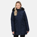 Navy - Back - Regatta Womens-Ladies Samiyah Insulated Parka