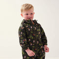 Dark Khaki - Lifestyle - Regatta Childrens-Kids Peppa Pig Waterproof Puddle Suit