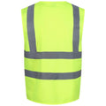 Yellow - Back - Regatta Professional Mens Hi-Vis Vest