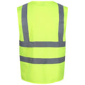 Yellow - Back - Regatta Mens Hi-Vis Vest