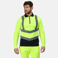 Yellow-Navy - Back - Regatta Professional Mens Hi-Vis Polo Shirt