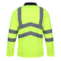 Yellow-Navy - Pack Shot - Regatta Professional Mens Hi-Vis Polo Shirt