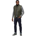 Dark Khaki - Back - Regatta Mens Londyn Quilted Body Warmer