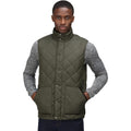 Dark Khaki - Side - Regatta Mens Londyn Quilted Body Warmer