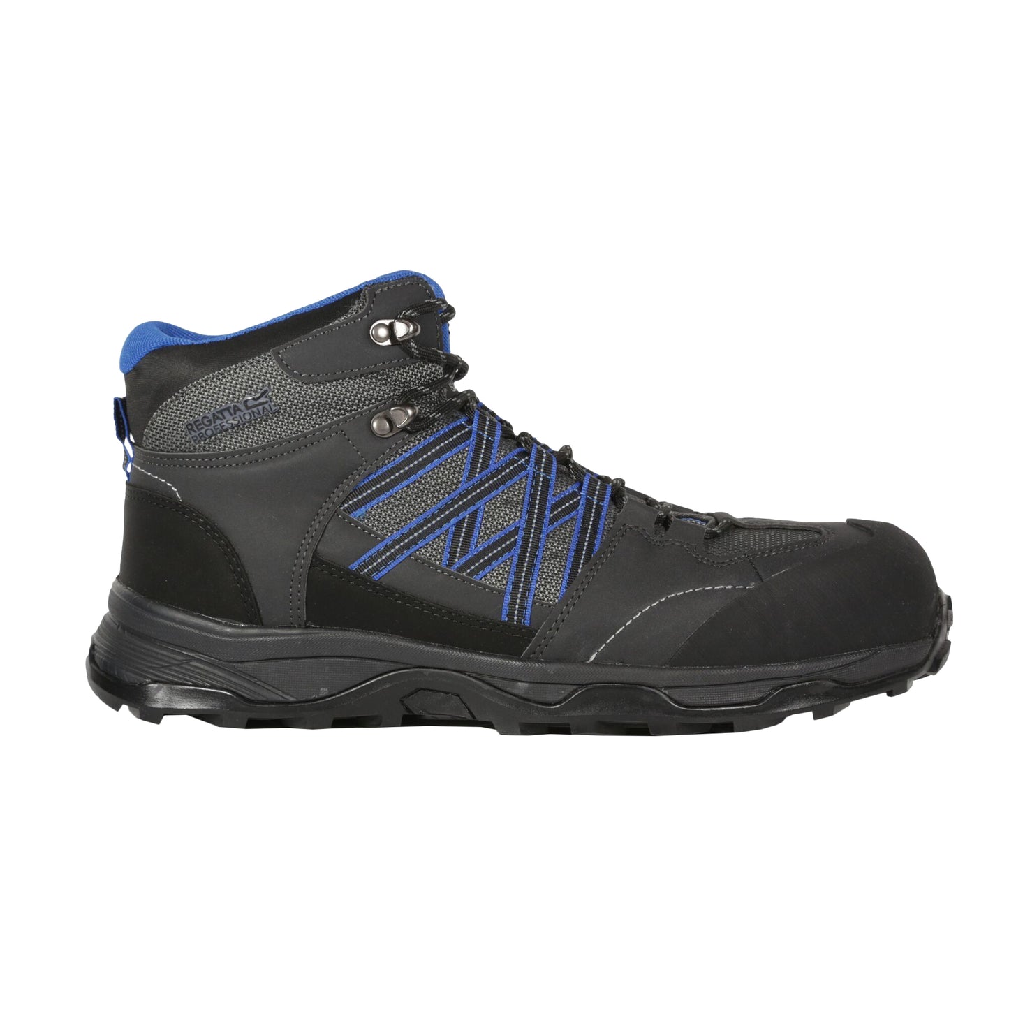 Briar Grey-Oxford Blue - Back - Regatta Professional Mens Safety Boots