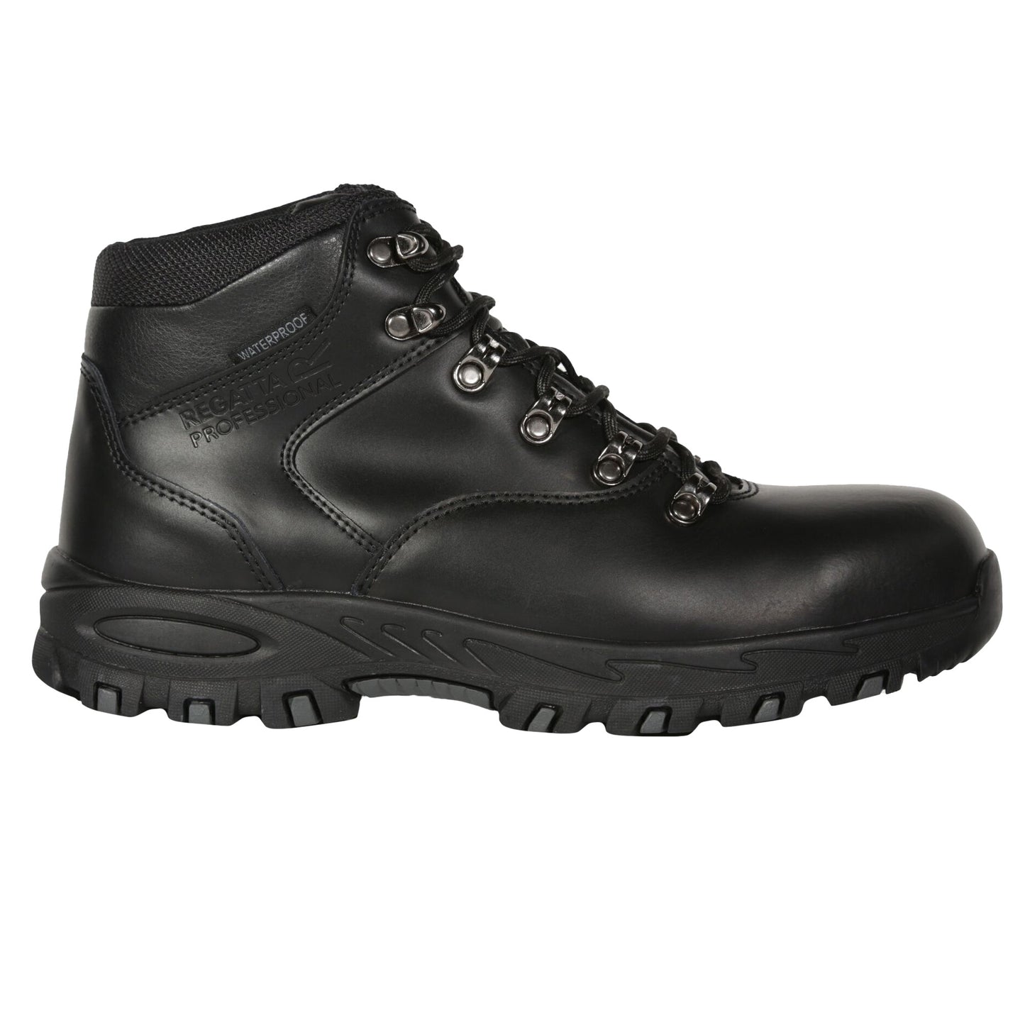 Black - Back - Regatta Professional Mens Leather Safety Boots