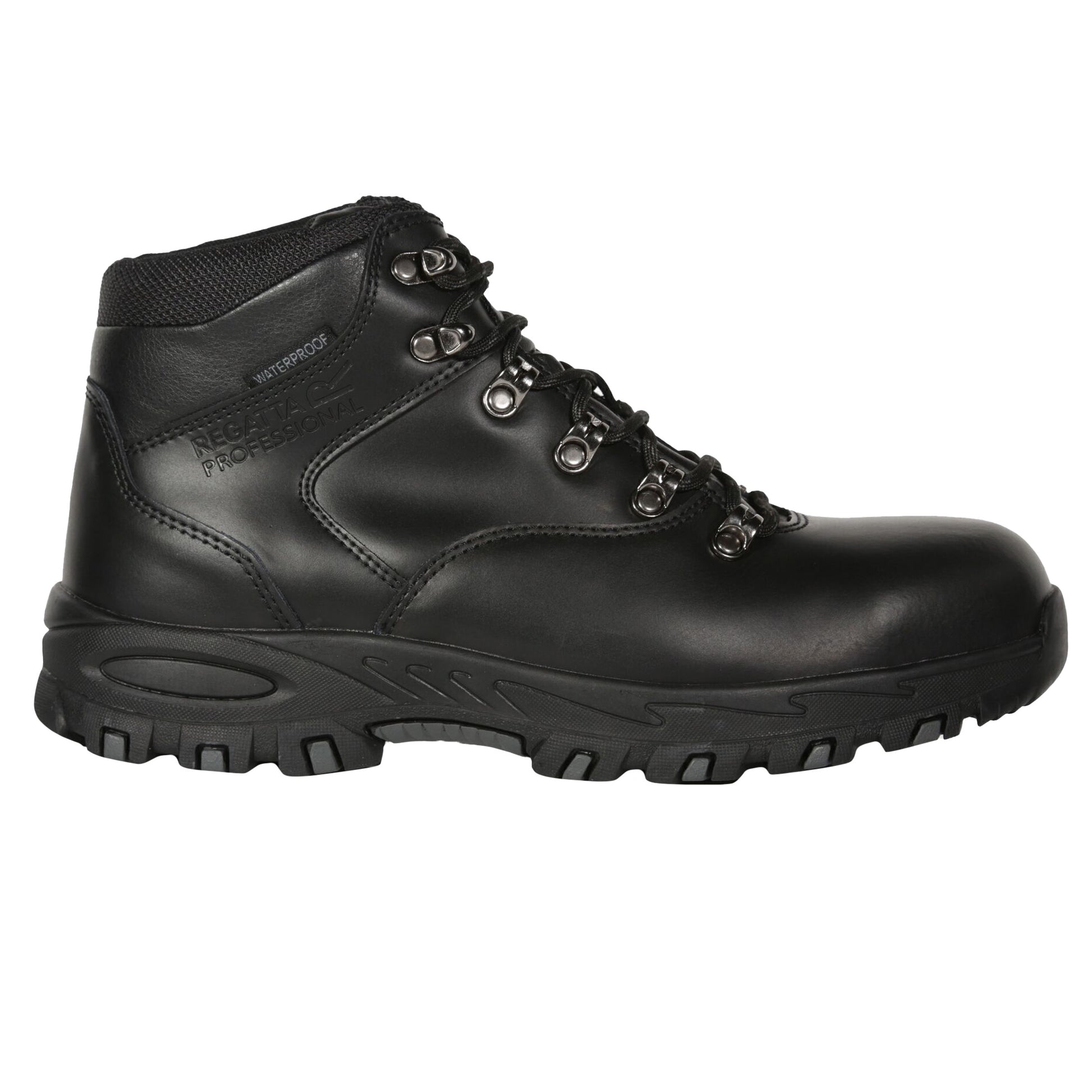 Black - Back - Regatta Professional Mens Leather Safety Boots