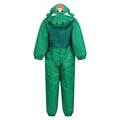 Jellybean Green - Back - Regatta Childrens-Kids Mudplay III Dinosaur Waterproof Puddle Suit