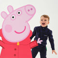Navy - Side - Regatta Childrens-Kids Peppa Pig Printed Fleece Top