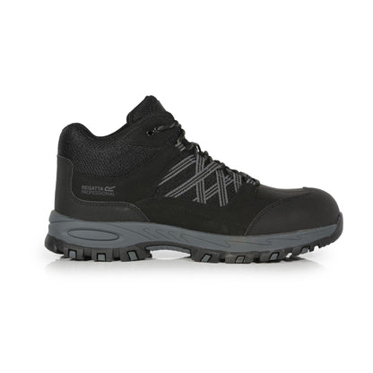 Black-Granite - Back - Regatta Professional Mens Safety Shoes