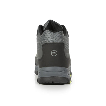 Briar Grey-Lime - Side - Regatta Professional Mens Safety Shoes
