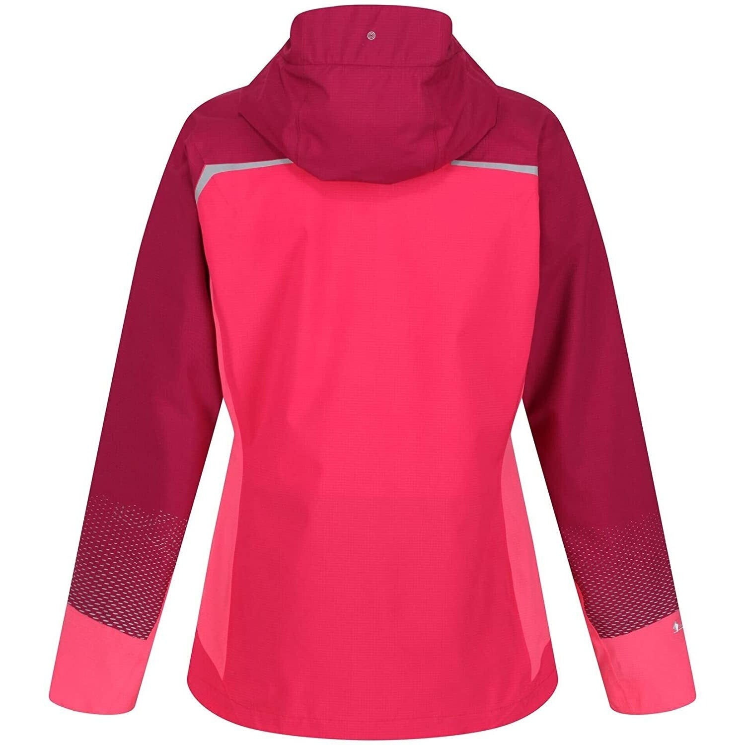 Rethink Pink-Wild Plum - Back - Regatta Womens-Ladies Highton Pro Waterproof Jacket