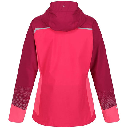 Rethink Pink-Wild Plum - Back - Regatta Womens-Ladies Highton Pro Waterproof Jacket