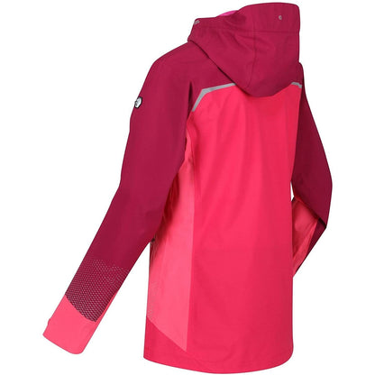Rethink Pink-Wild Plum - Side - Regatta Womens-Ladies Highton Pro Waterproof Jacket