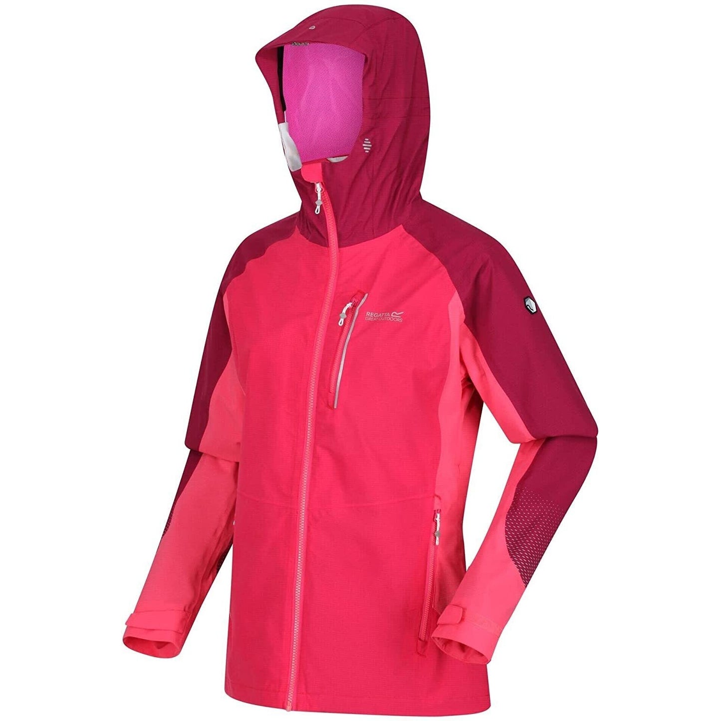Rethink Pink-Wild Plum - Lifestyle - Regatta Womens-Ladies Highton Pro Waterproof Jacket