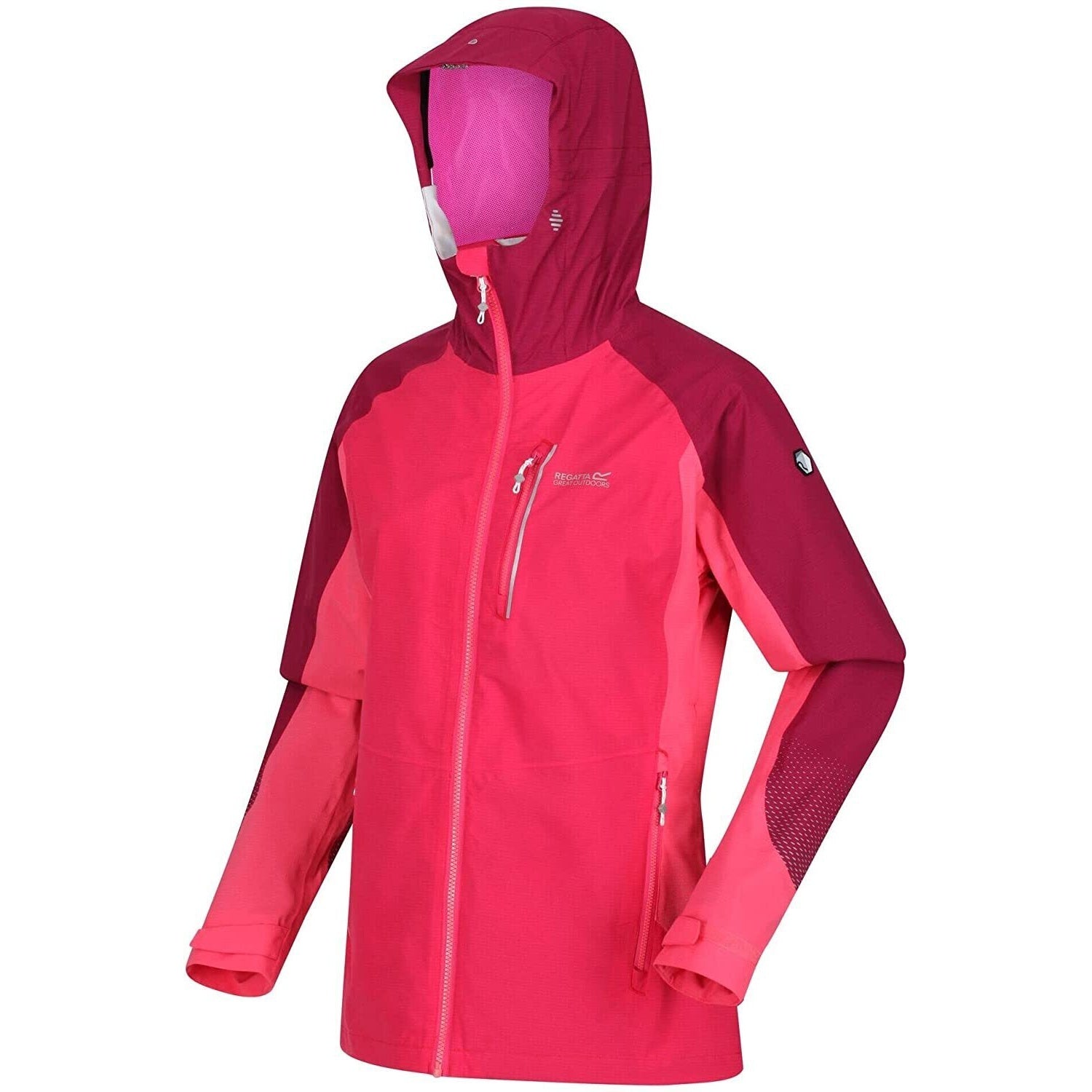 Rethink Pink-Wild Plum - Lifestyle - Regatta Womens-Ladies Highton Pro Waterproof Jacket