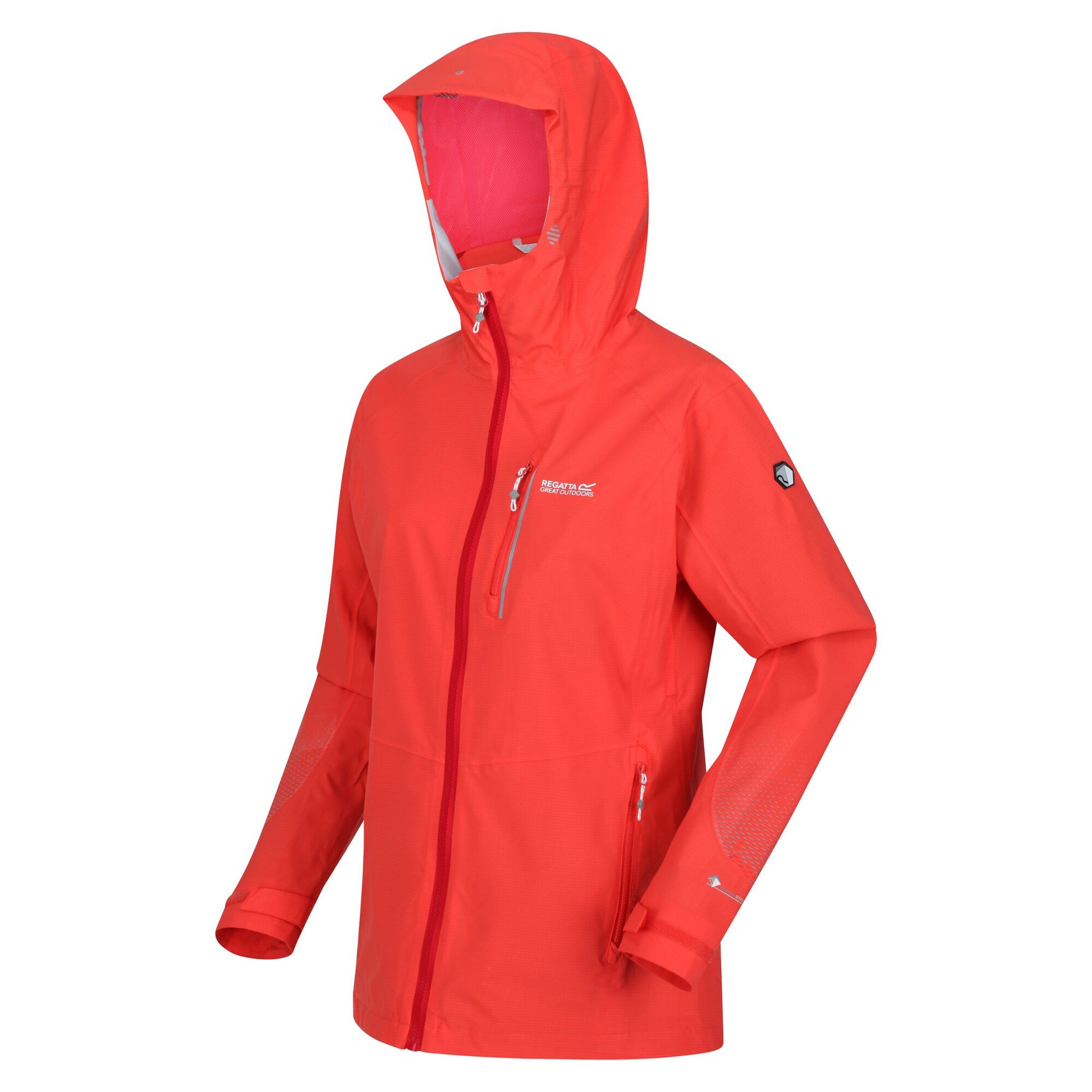 Neon Peach - Side - Regatta Womens-Ladies Highton Pro Waterproof Jacket