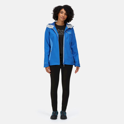 Lapis Blue-Sonic Blue - Back - Regatta Womens-Ladies Highton Stretch III Waterproof Jacket