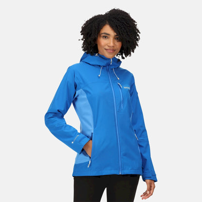 Lapis Blue-Sonic Blue - Side - Regatta Womens-Ladies Highton Stretch III Waterproof Jacket