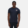 Navy - Side - Regatta Mens Cline VI Sunset Cotton T-Shirt