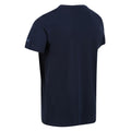 Navy - Close up - Regatta Mens Cline VI Sunset Cotton T-Shirt