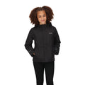 Black - Side - Regatta Childrens-Kids Salman Insulated Waterproof Jacket