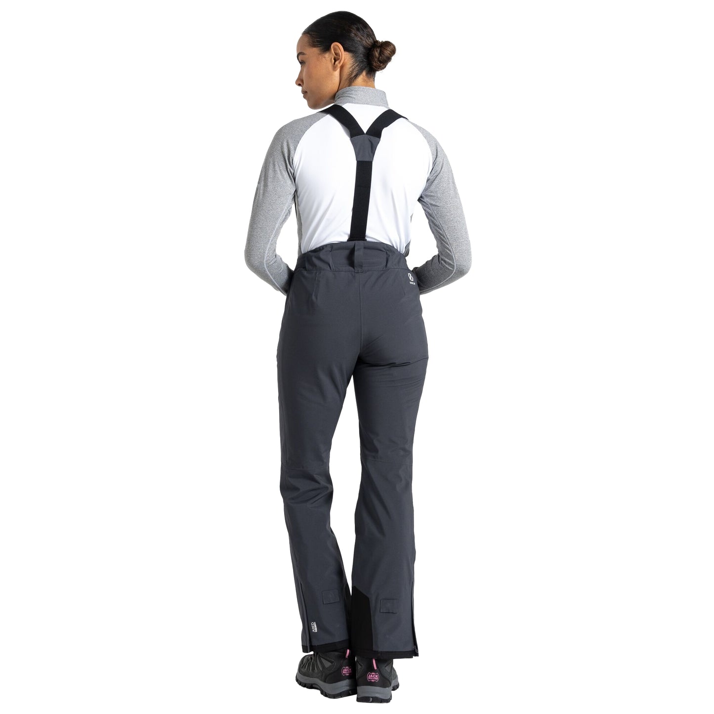 Ebony Grey - Pack Shot - Dare 2B Womens-Ladies Effused II Waterproof Ski Trousers